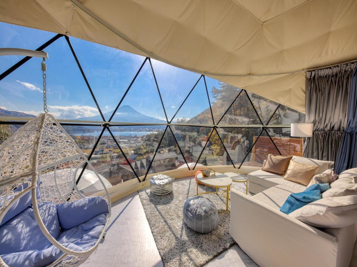 Mt,Fuji Glamping Terrace Minenohana - Vacation Stay 35711V Fujikawaguchiko Ngoại thất bức ảnh